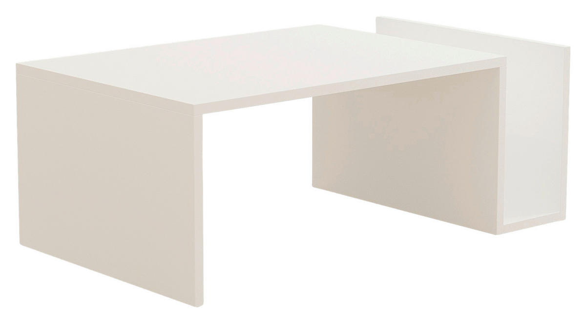COUCHTISCH Weiß  - Weiß, MODERN, Holzwerkstoff (86,8/32,4/50cm) - MID.YOU