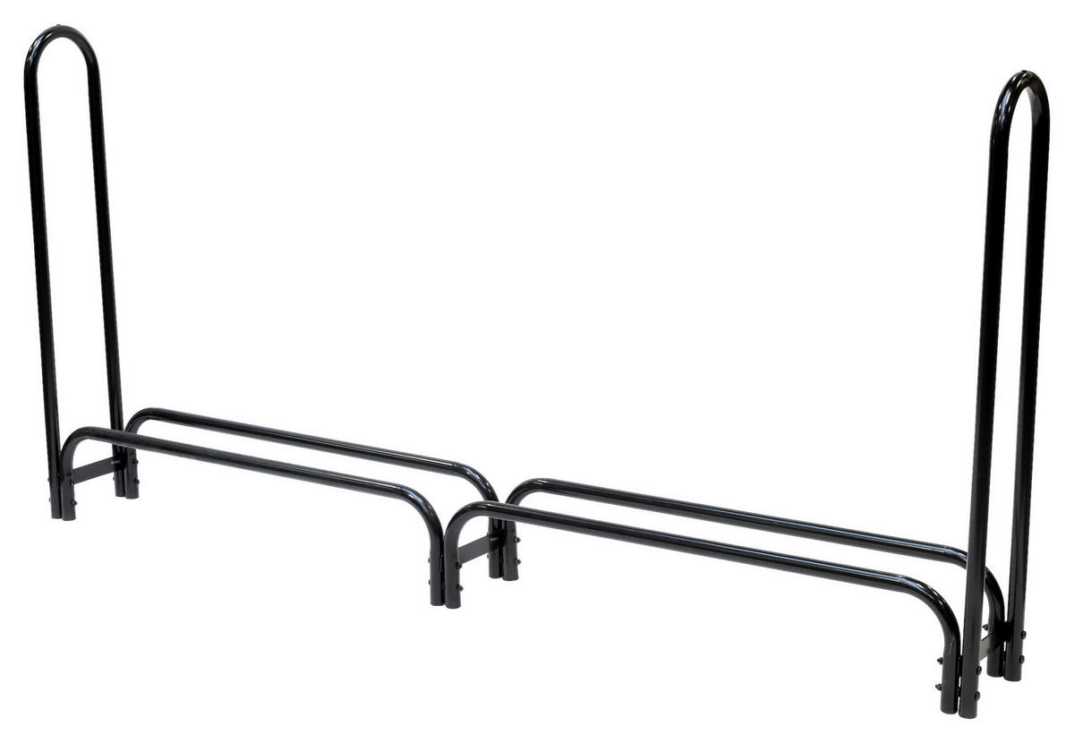 KAMINHOLZREGAL 25/118/244 cm  Metall  - Schwarz, Basics, Metall (25/118/244cm)
