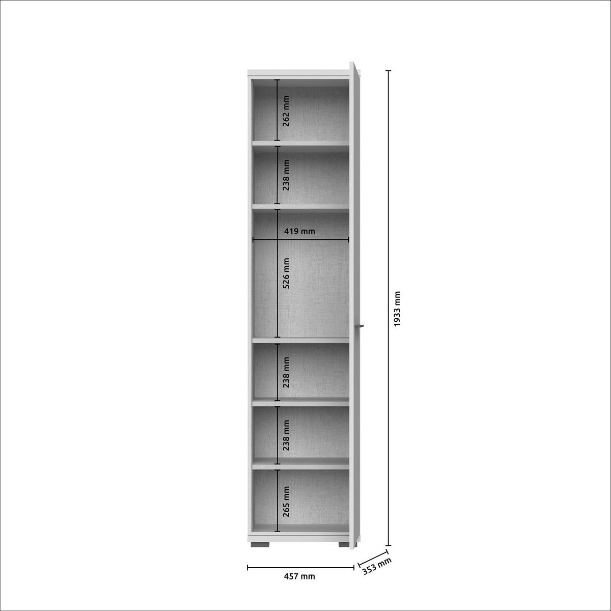 ORMAR ZA PREDSOBLJE  kašmir  - kašmir, Moderno, metal/pločasti materijal (46/194/36cm) - Voleo