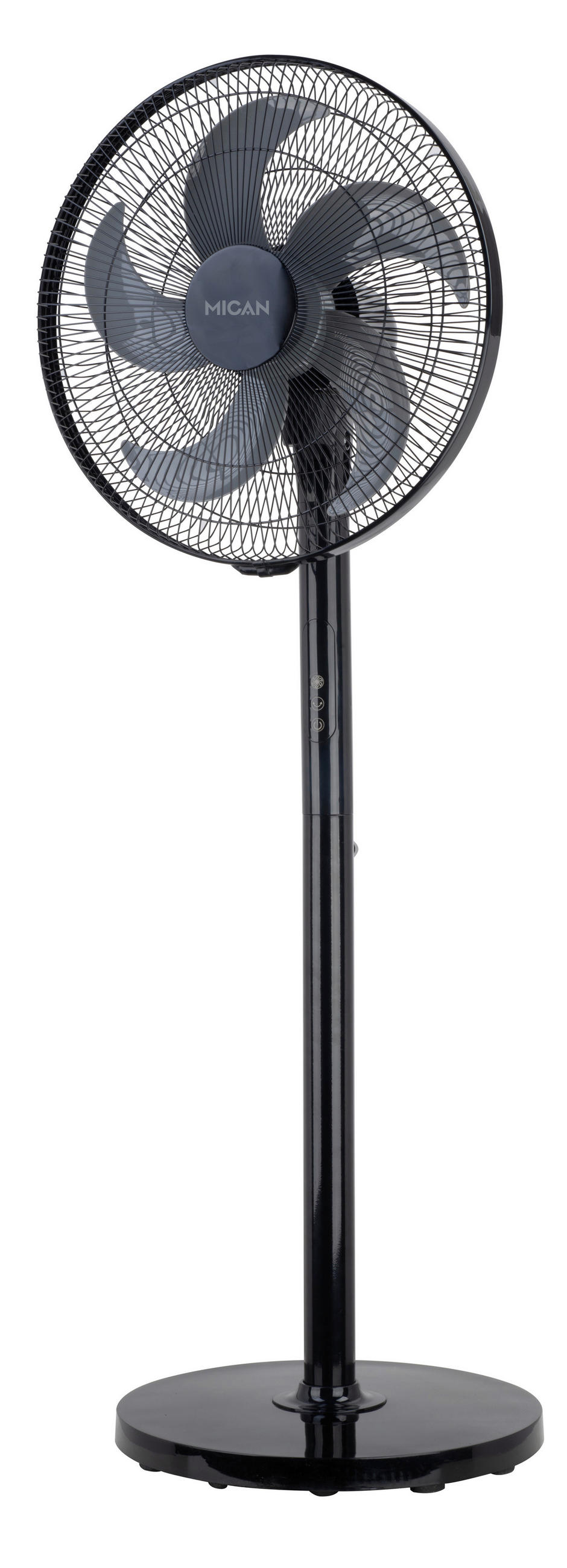 STANDVENTILATOR - Schwarz, Basics, Kunststoff/Metall (44/39/129cm) - Mican