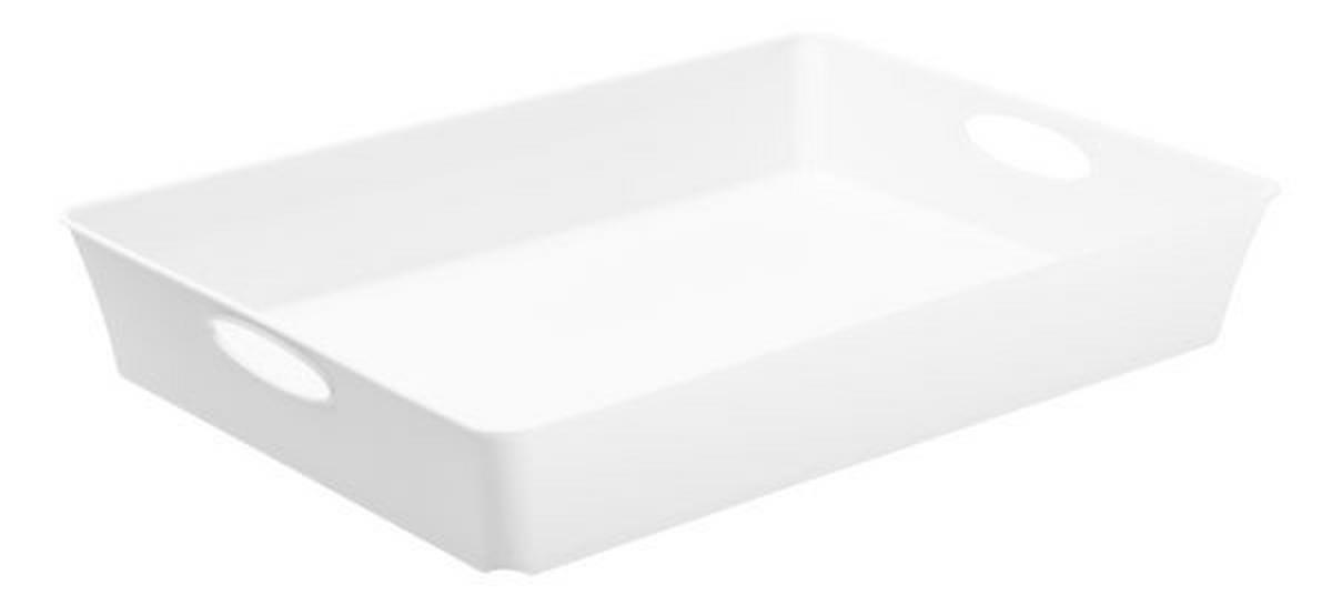 TABLETT Kunststoff  - Weiß, Basics, Kunststoff (37.5/26.6/6cm) - Rotho