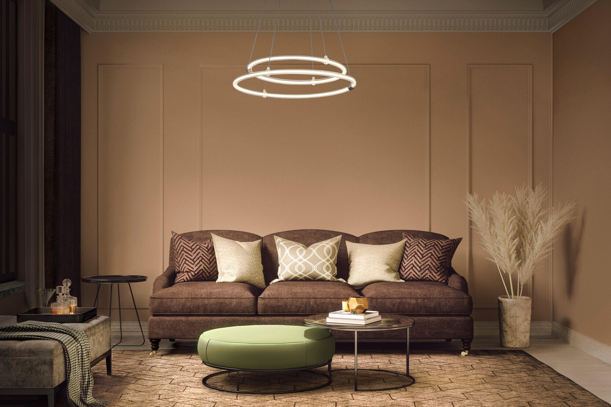 LED-PENDELLEUCHTE 49,8/80 cm  - Dunkelgrau, Design, Kunststoff (49,8/80cm) - Ledvance