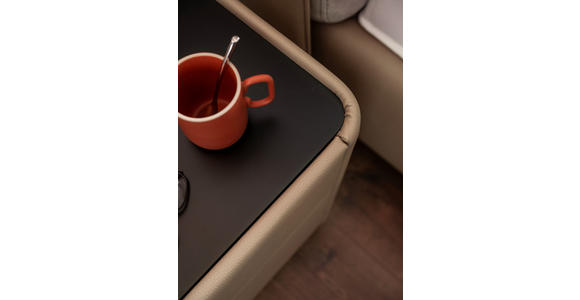 BOXSPRINGBETT 180/200 cm in Hellgrau, Greige - Greige/Hellgrau, Design, Textil/Metall (180/200cm) - Johann Jakob