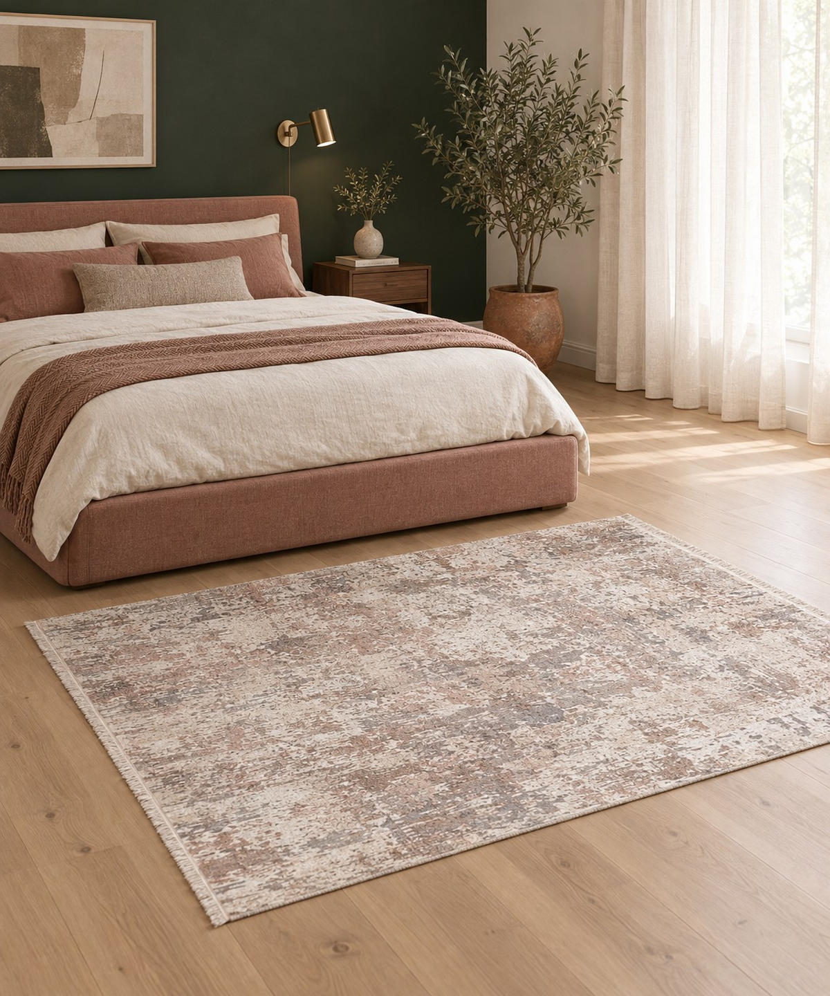 WEBTEPPICH  Wohnzimmer 80/150 cm Selene Beige rechteckig  - Beige, Design, Textil (80/150cm) - Dieter Knoll