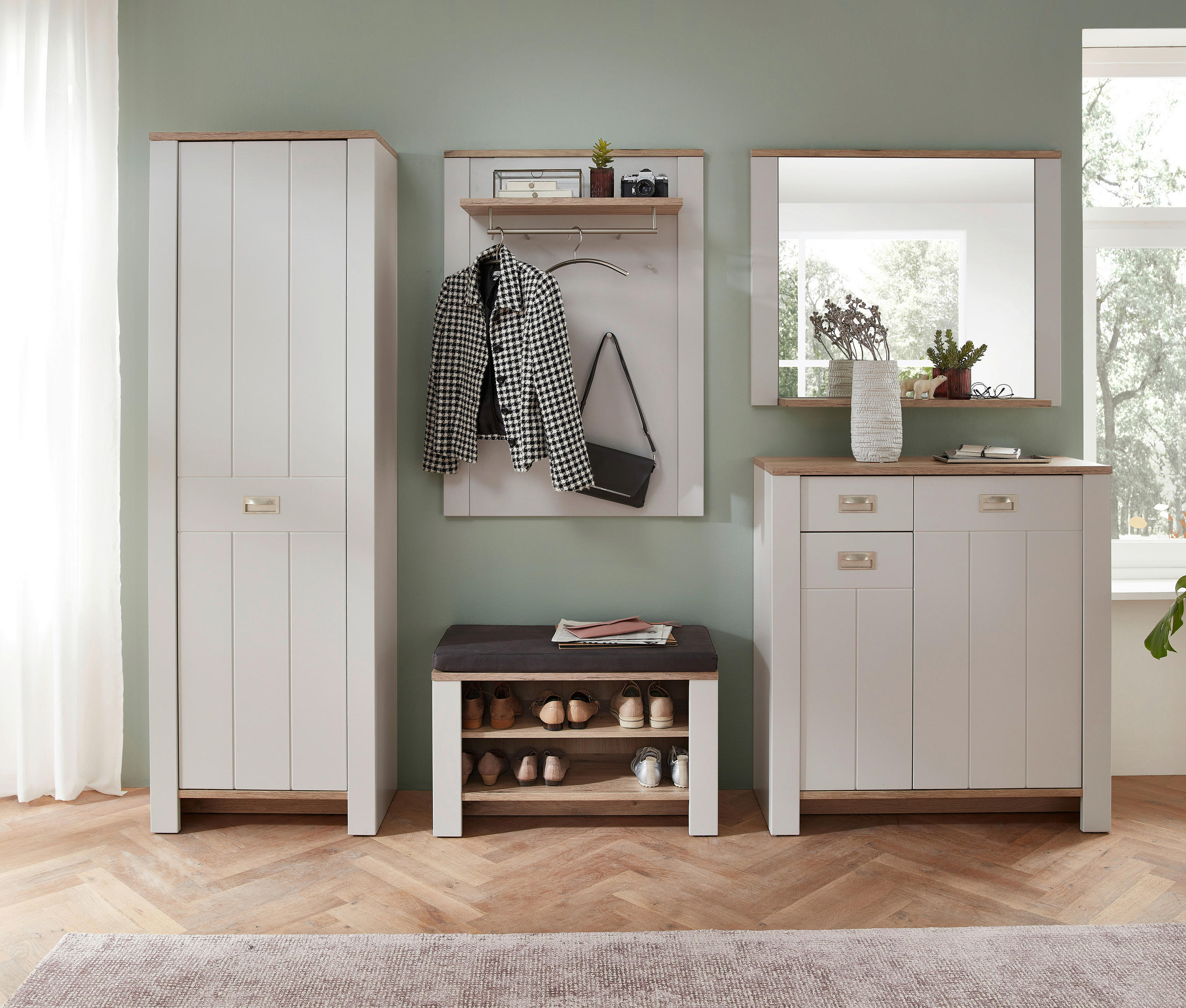 WANDSPIEGEL 98/80/17 cm - Eichefarben/Braun, Lifestyle, Holzwerkstoff (98/80/17cm) - MID.YOU