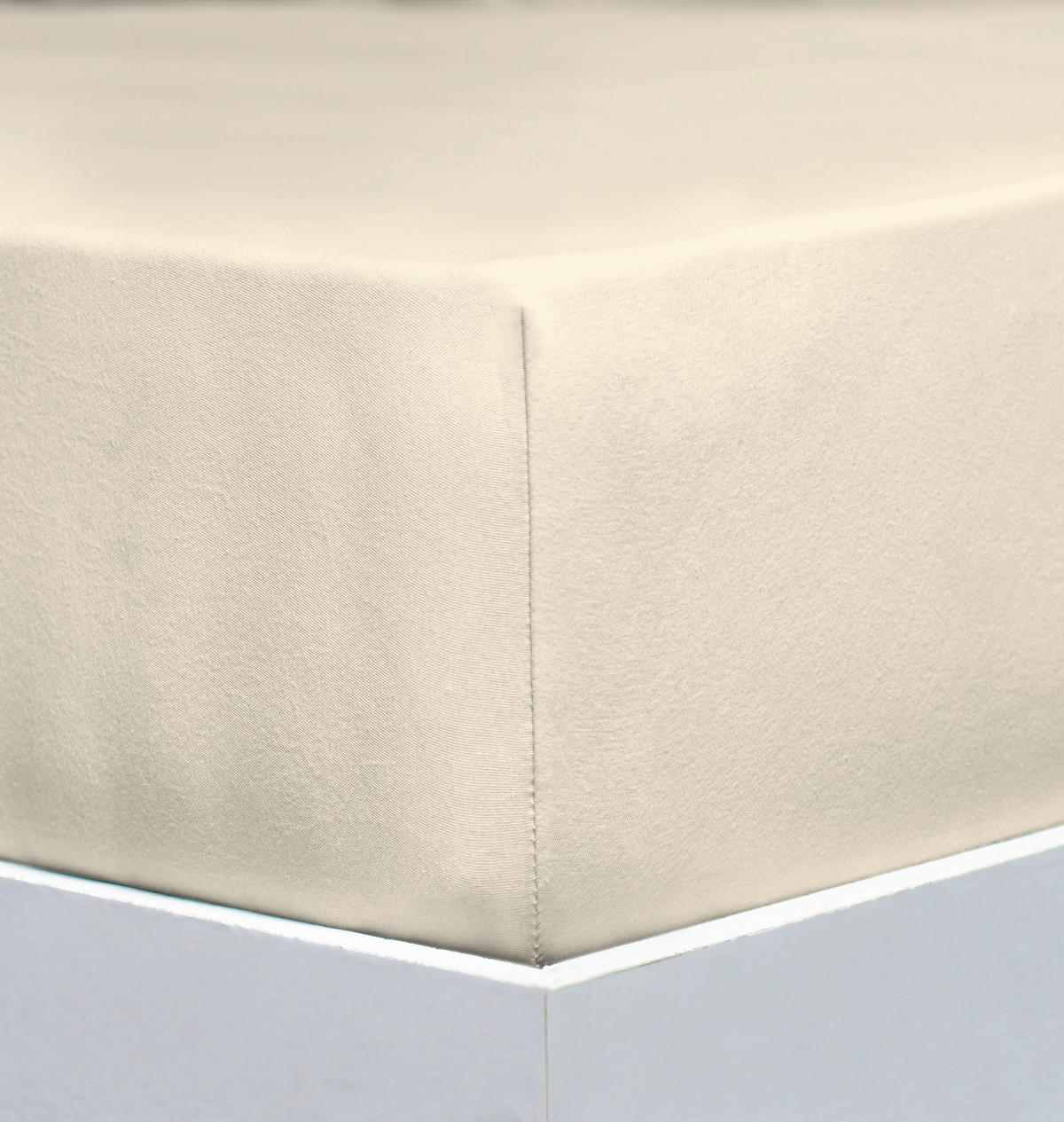 SPANNLEINTUCH 180-200/200-220 cm Jersey  - Alabasterfarben, Basics, Textil (180-200/200-220cm) - Florella