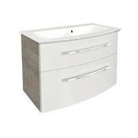 WASCHTISCHKOMBI  - Chromfarben/Eichefarben, Basics, Holzwerkstoff/Stein (83,2/54,3/47,8cm) - MID.YOU