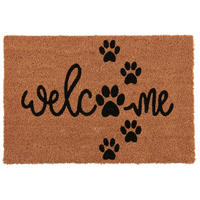 FUßMATTE  - Schwarz/Naturfarben, Basics, Naturmaterialien/Kunststoff (60/40/1,5cm)