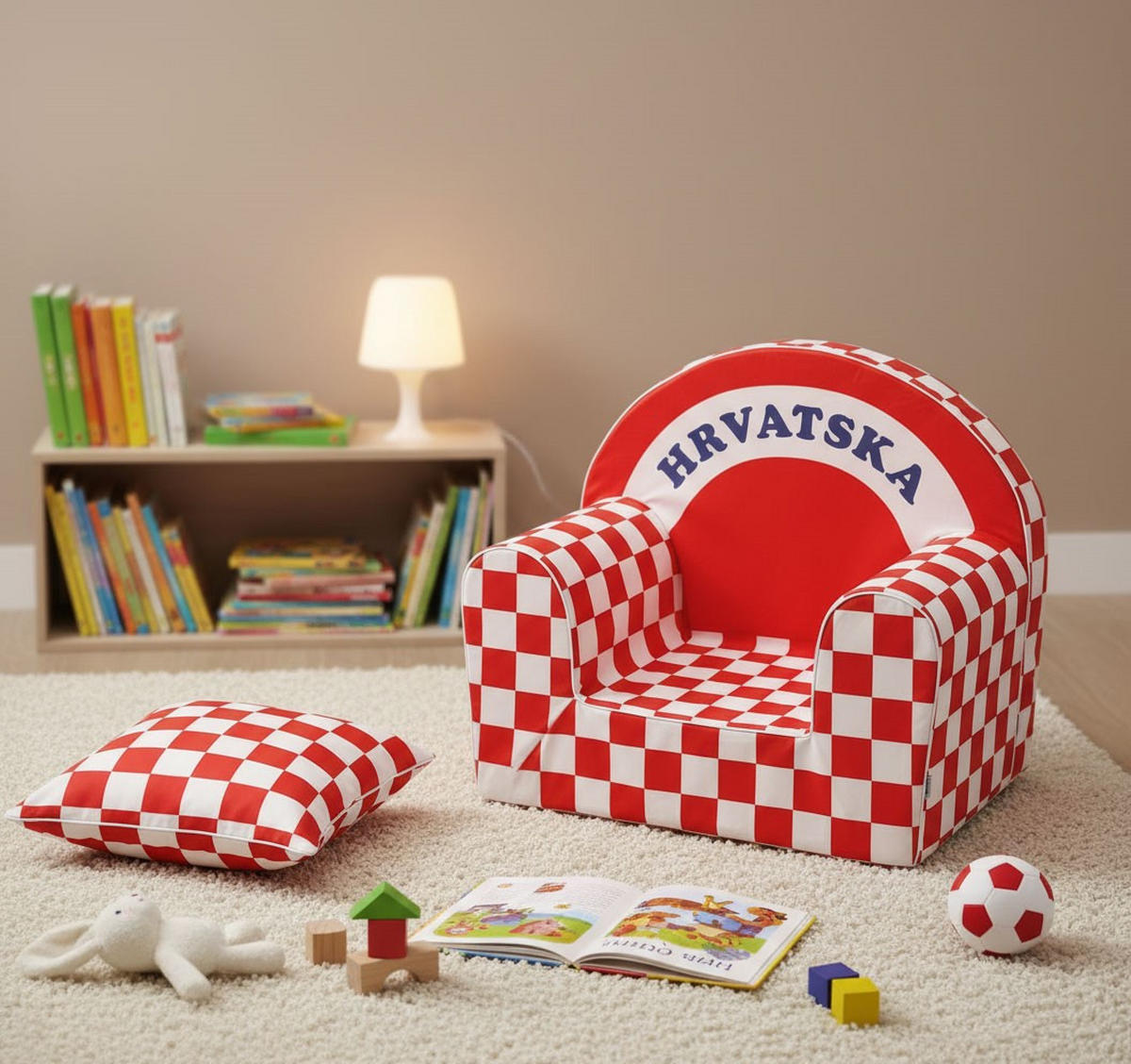 DJEČJA FOTELJA  Hrvatska  - višebojno, Basics, plastika (0.720kg)