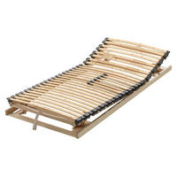 ZIRBEN-LATTENROST, metallfrei Waldgrün 90/200 cm Kopfteil, Fußteil verstellbar, Zirbelkiefer  - Zirbelkieferfarben/Buchefarben, Basics, Holz (90/200cm) - Linea Natura