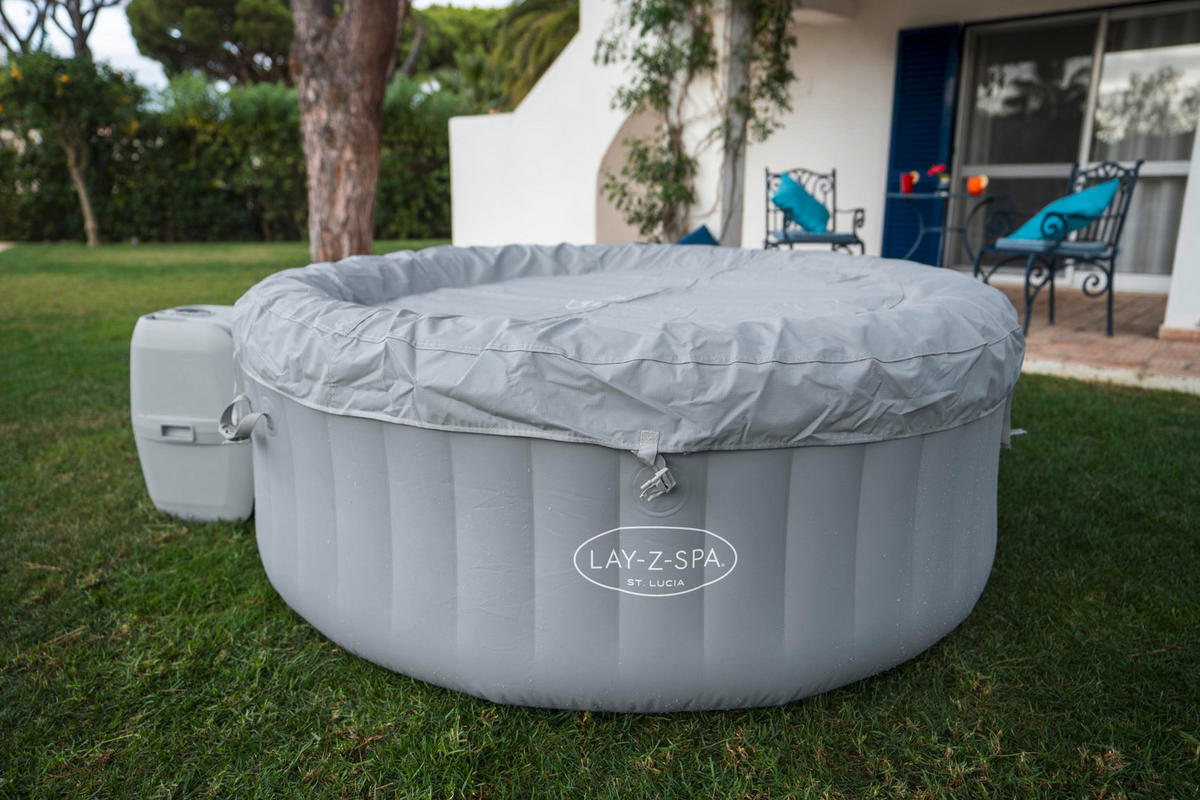 WHIRLPOOL ST. LUCIA 60037 170/66 cm  - Weiß/Grau, Trend, Kunststoff (170/66cm) - Bestway