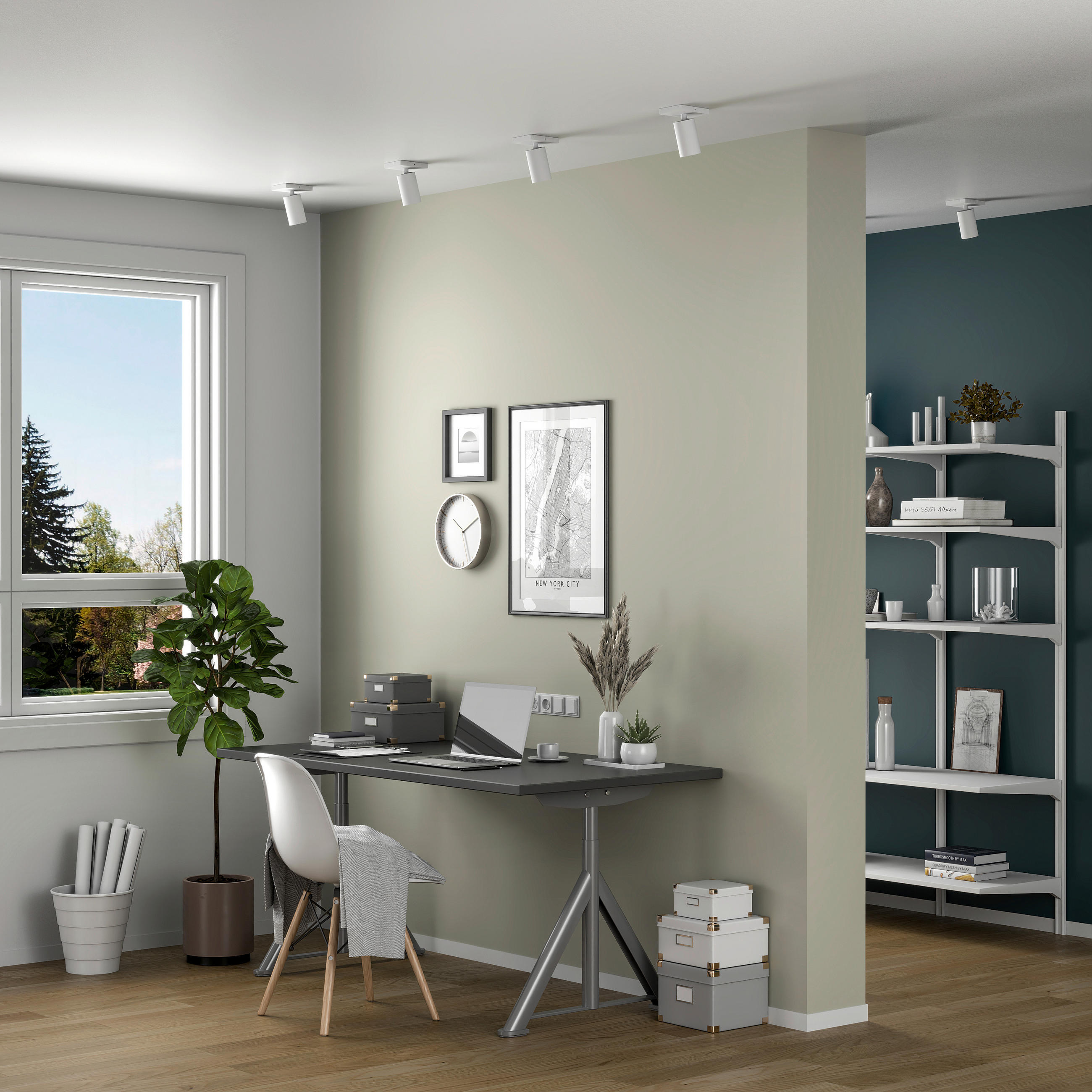 TAKSPOTLIGHT CAN 6/6/12,5 cm   - vit, Design, metall (6/6/12,5cm)