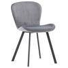 STOLSET 2 styck stål textilväv  - grå/svart, Design, metall/textil (48/80/50cm) - Livetastic