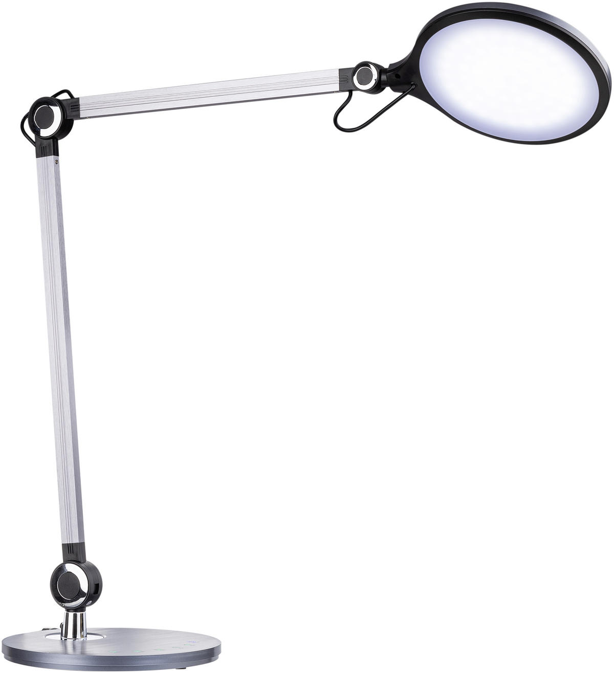 LED ÍRÓASZTALI LÁMPA - fekete, Design, műanyag (20/49/20cm) - Novel