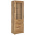 VITRINE Wildeiche massiv Eichefarben - Eichefarben/Alufarben, Design, Glas/Holz (66/203/40cm) - Landscape VITRINE Wildeiche massiv Eichefarben - Eichefarben/Alufarben, Design, Glas/Holz (66/203/40cm) - Landscape