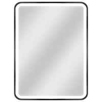 BADEZIMMERSPIEGEL 60/80/4 cm  - Schwarz, MODERN, Glas/Metall (60/80/4cm) - MID.YOU