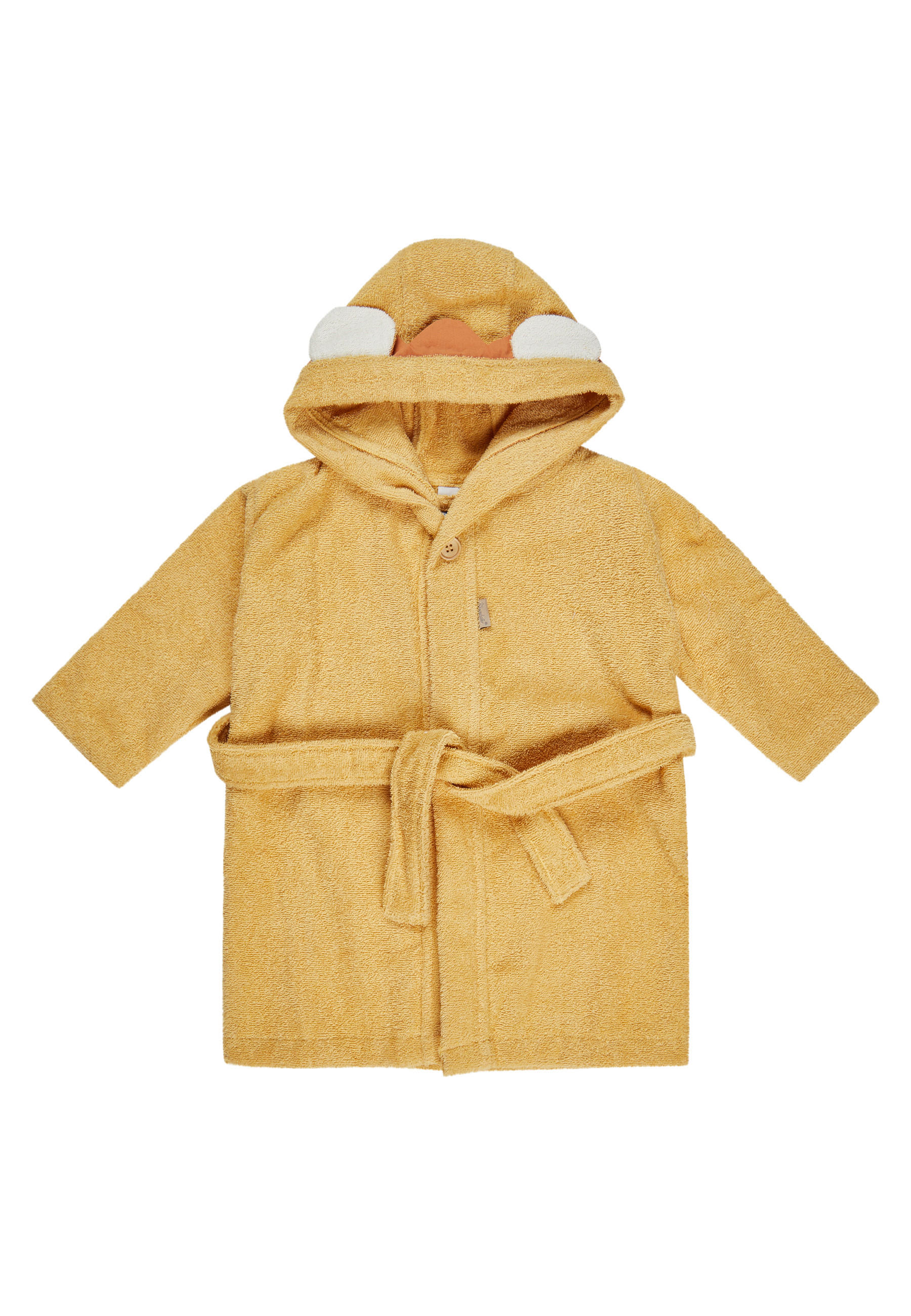 KINDERBADEMANTEL Löwe Leo  - Dunkelgelb, Basics, Textil (60/65/2cm) - Sterntaler