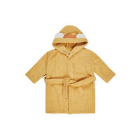 KINDERBADEMANTEL Löwe Leo  - Dunkelgelb, Basics, Textil (60/65/2cm) - Sterntaler