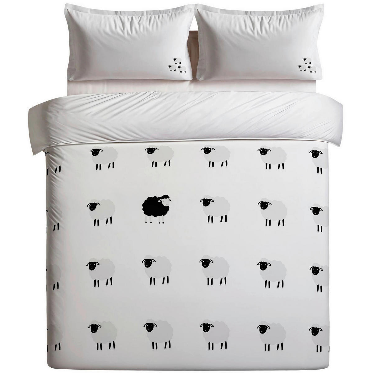 BETTWÄSCHE 135/200 cm  - Weiß, Basics, Textil (135/200cm)