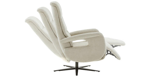 RELAXSESSEL Dieter Knoll Chenille    - Hellgrau/Schwarz, Design, Textil/Metall (71/110/83cm) - Dieter Knoll