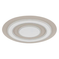 LED-DECKENLEUCHTE Jayden 48/5,5 cm   - Sandfarben/Weiß, Design, Kunststoff/Metall (48/5,5cm) - Globo