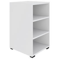 REGAL Weiß  - Schwarz/Weiß, KONVENTIONELL, Holzwerkstoff/Kunststoff (46/67/40cm) - Hom`in