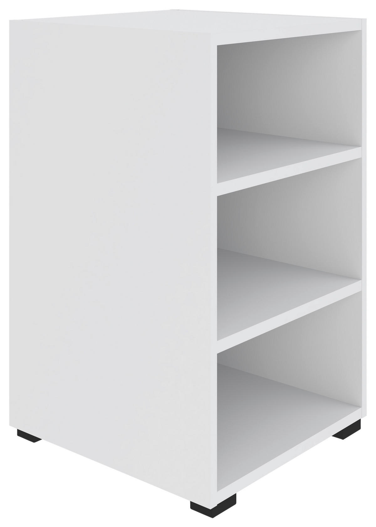 REGAL Weiß  - Schwarz/Weiß, KONVENTIONELL, Holzwerkstoff/Kunststoff (46/67/40cm) - Hom`in