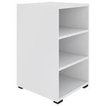 REGAL  46/67/40 cm Weiß  - Schwarz/Weiß, KONVENTIONELL, Holzwerkstoff/Kunststoff (46/67/40cm) - Hom`in