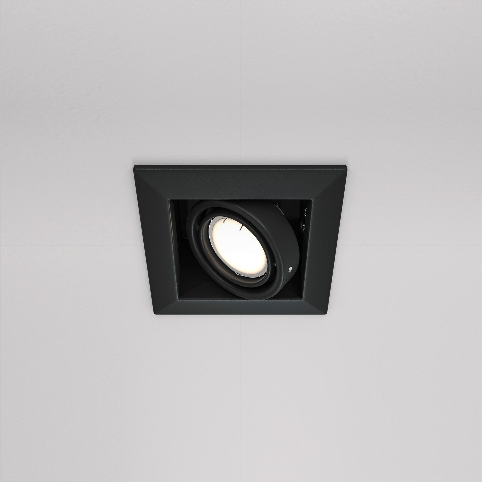 DECKENLEUCHTE    12,6/12,6/7,2 cm  - Schwarz, Trend, Metall (12,6/12,6/7,2cm) - MAYTONI