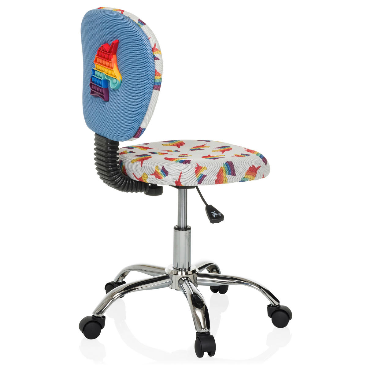 JUGENDDREHSTUHL  in Struktur Multicolor  - Multicolor/Alufarben, MODERN, Kunststoff/Textil (50/79-89/50cm) - MID.YOU