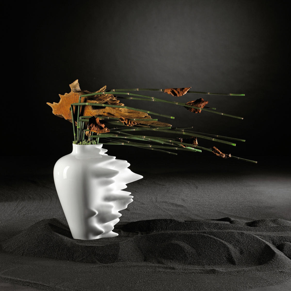 VAZA    27 cm  keramika  - bijela, Konvencionalno, keramika (27cm) - Rosenthal