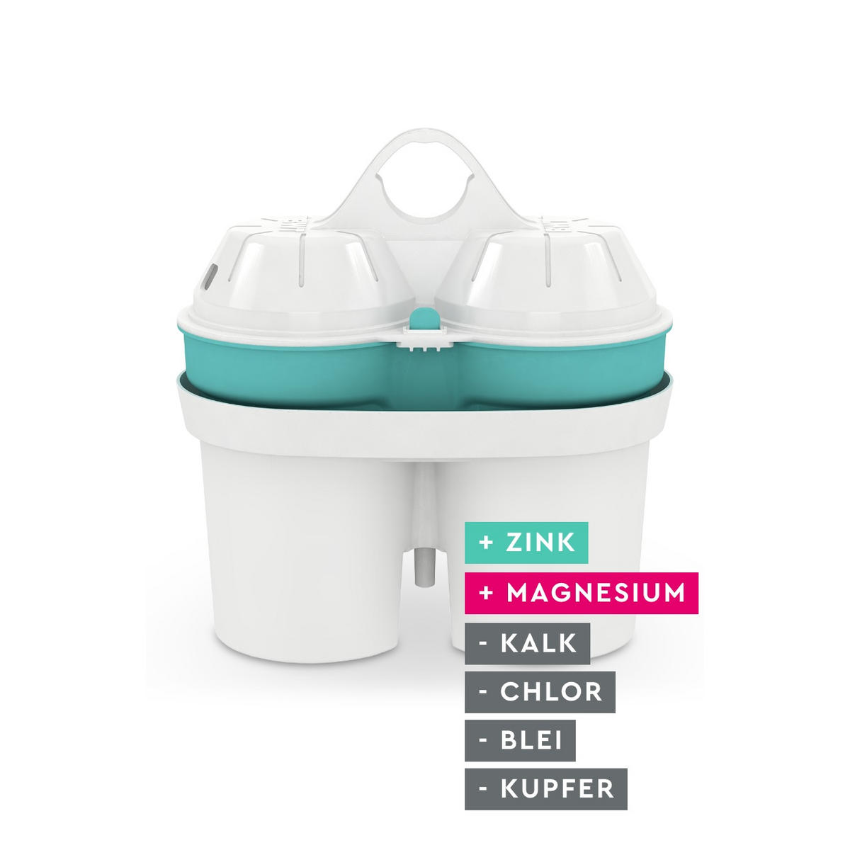 FILTERKARTUSCHE 3ER SET  BWT  - Weiß, Basics, Kunststoff - BWT
