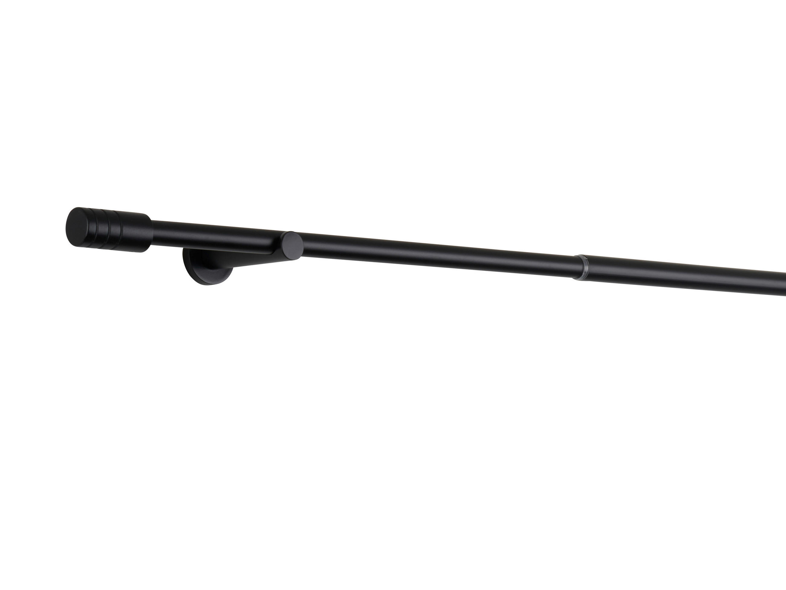 VORHANGSTANGENSET 160 cm  - Schwarz, Basics, Metall (160cm)
