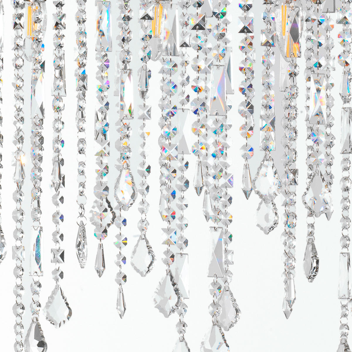 KRONLEUCHTER 75/40/120 cm   - Chromfarben, KONVENTIONELL, Glas/Metall (75/40/120cm)