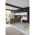 EINBAUKÜCHE   - Eichefarben/Grau, MODERN, Holzwerkstoff - Dieter Knoll