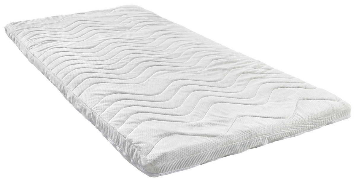 TOPPER 180/200 cm Höhe ca. 6 cm  - Weiss, Basics, Textil (180/200cm) - Sleeptex