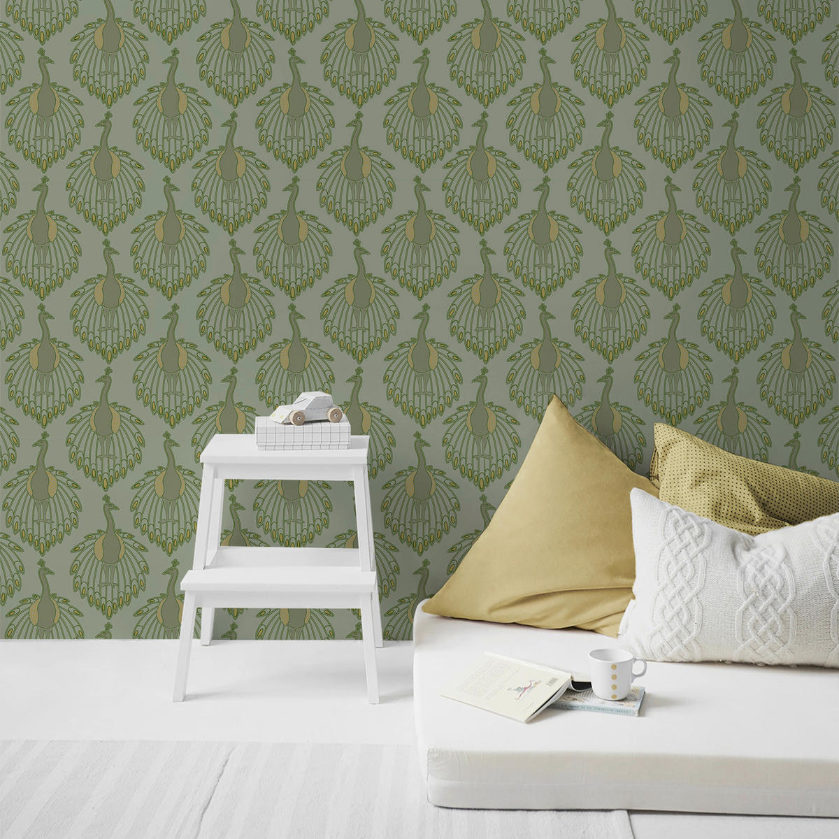 VLIESTAPETE - Grün, Basics, Papier/Kunststoff (52/1000cm)