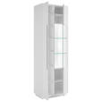 VITRINE Weiß  65/198/38 cm  - Weiß, MODERN, Glas/Holzwerkstoff (65/198/38cm) - Carryhome