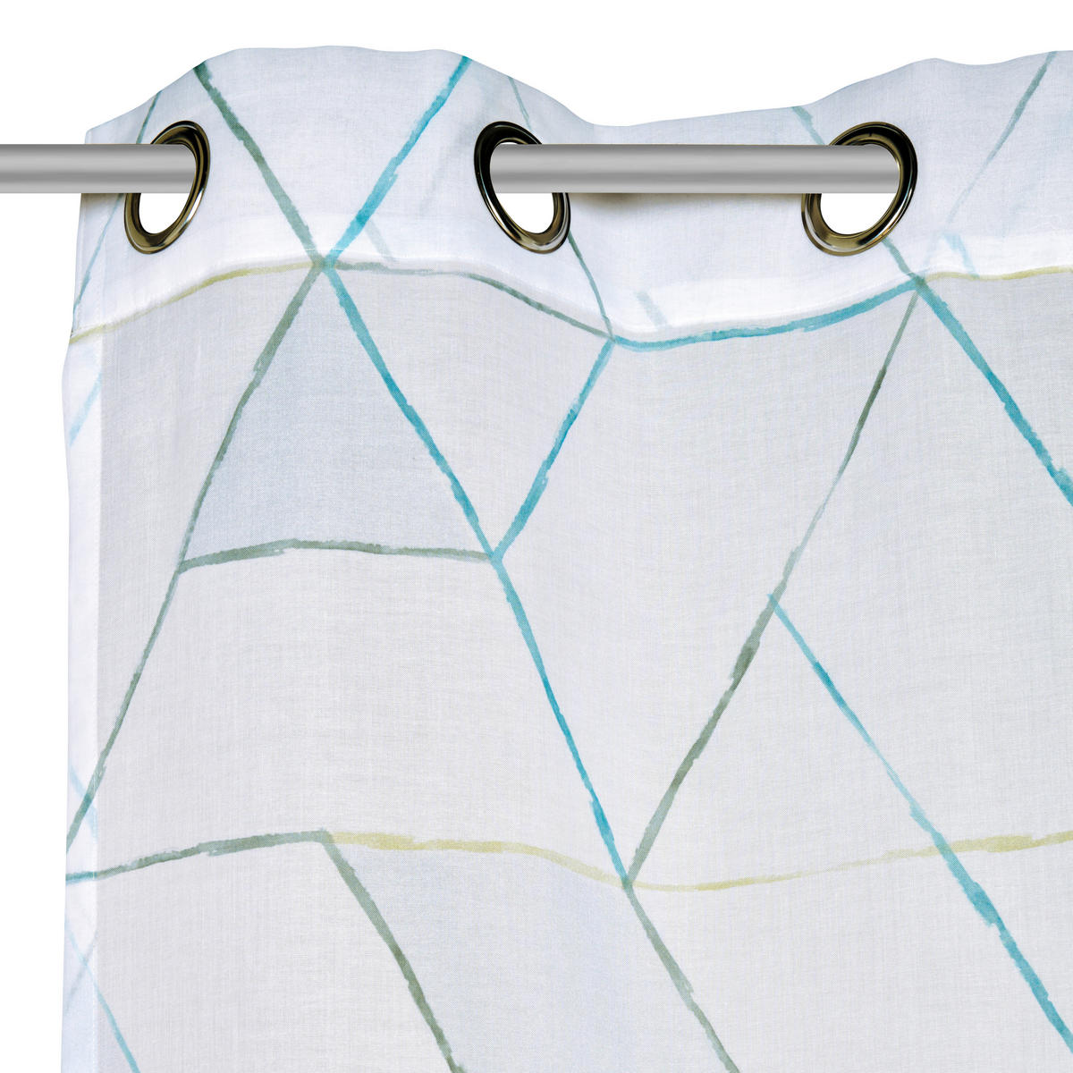 ZÁVĚS S OČKY, poloprůhledné, 140/245 cm - modrá, Trend, textil (140/245cm) - Esposa