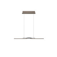 LED-HÄNGELEUCHTE MORE 87/13/150 cm  - Bronzefarben, MODERN, Metall (87/13/150cm) - Hell