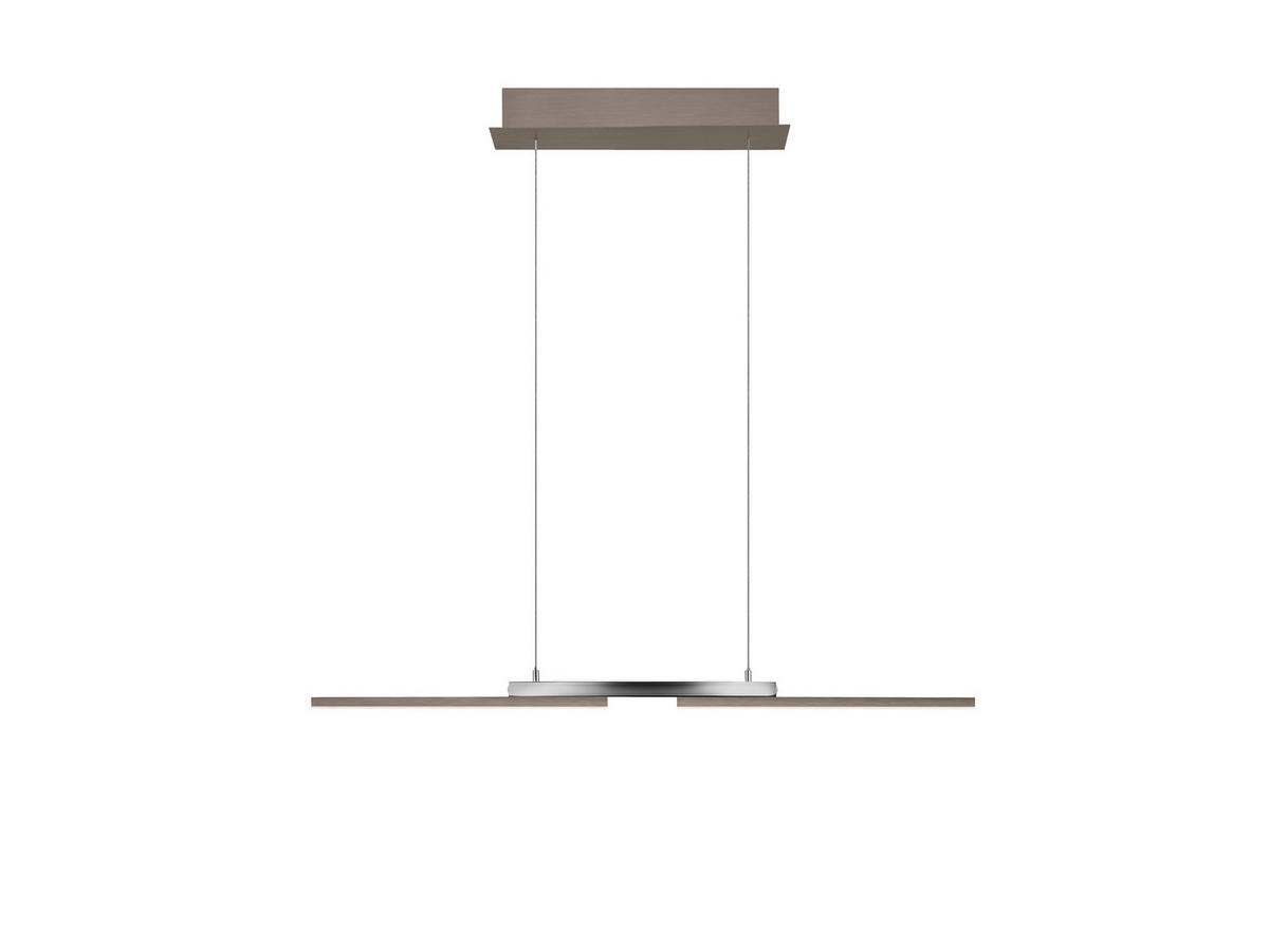 LED-HÄNGELEUCHTE MORE 87/13/150 cm  - Bronzefarben, MODERN, Metall (87/13/150cm) - Hell