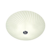 TAKLAMPA  - vit/aluminiumfärgad, Klassisk, metall/glas (50/19/50cm)
