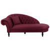 RÉCAMIERE Rot Velours  - Rot/Schwarz, Design, Holz/Textil (216/91/103cm) - MID.YOU