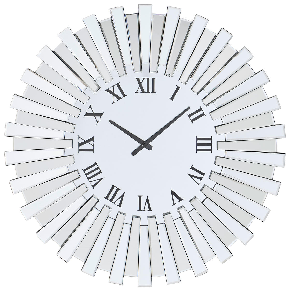 WANDUHR  Klar  - Klar, Design, Glas/Holzwerkstoff (80/80/2,4cm) - MID.YOU