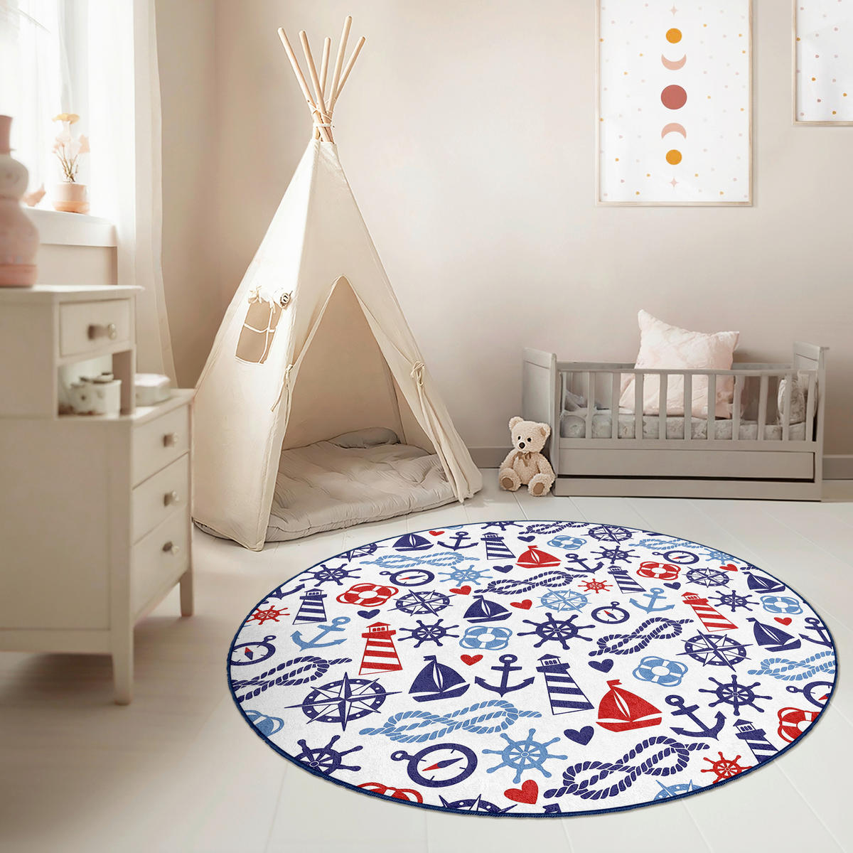 KINDERTEPPICH 150 cm  - Multicolor, Basics, Textil (150cm)