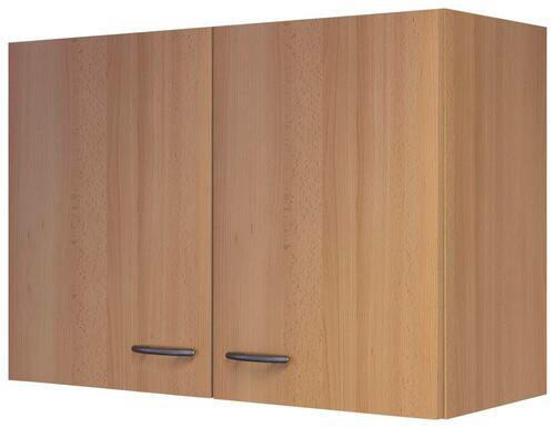 KÜCHENOBERSCHRANK 80/54/32 cm  in Buchefarben  - Edelstahlfarben/Buchefarben, MODERN, Holzwerkstoff/Kunststoff (80/54/32cm) - FlexWell