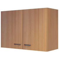 KÜCHENOBERSCHRANK 80/54/32 cm  in Buchefarben  - Edelstahlfarben/Buchefarben, MODERN, Holzwerkstoff/Kunststoff (80/54/32cm) - FlexWell