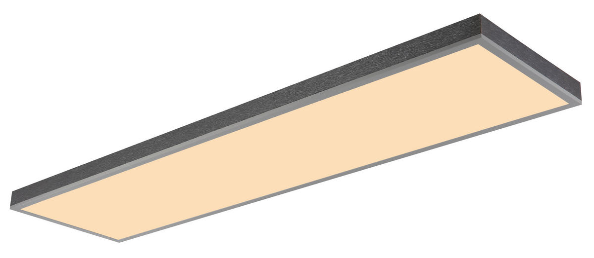 LED-DECKENLEUCHTE    120/30/7,5 cm  - Weiss/Dunkelgrau, Basics, Kunststoff/Metall (120/30/7,5cm) - Globo