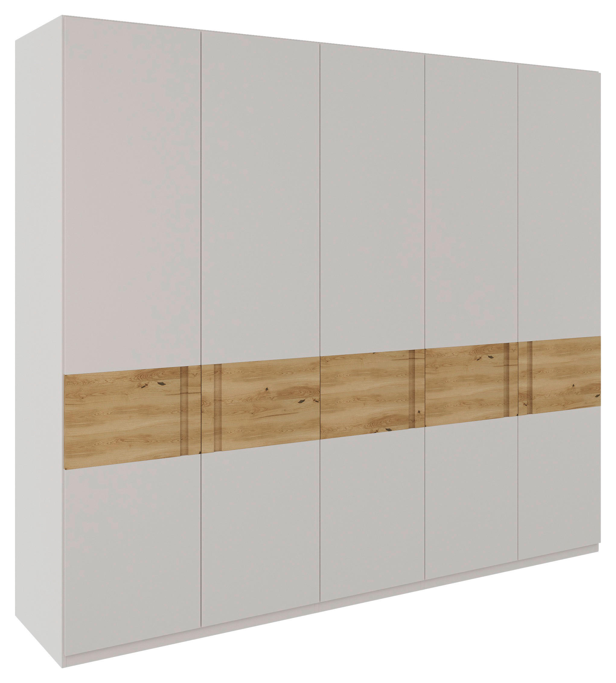 SKRIŇA S OTOČNÝMI DVERAMI, dub, farba duba, svetlosivá, 251,5/225/60 cm - farba duba/svetlosivá, Modern, drevo/kompozitné drevo (251,5/225/60cm) - Dieter Knoll