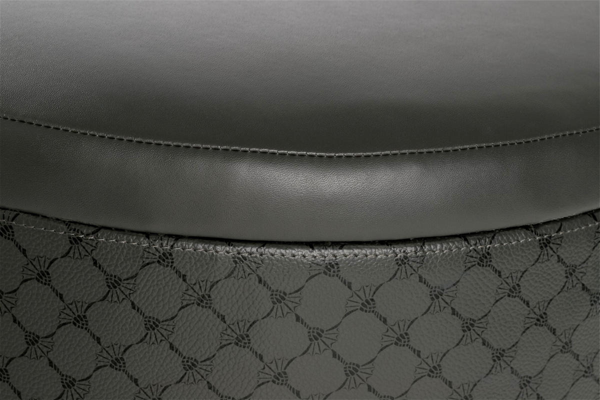 POUF in Anthrazit, Schwarz Textil  - Anthrazit/Schwarz, Modern (41/42,5/41cm) - Joop!